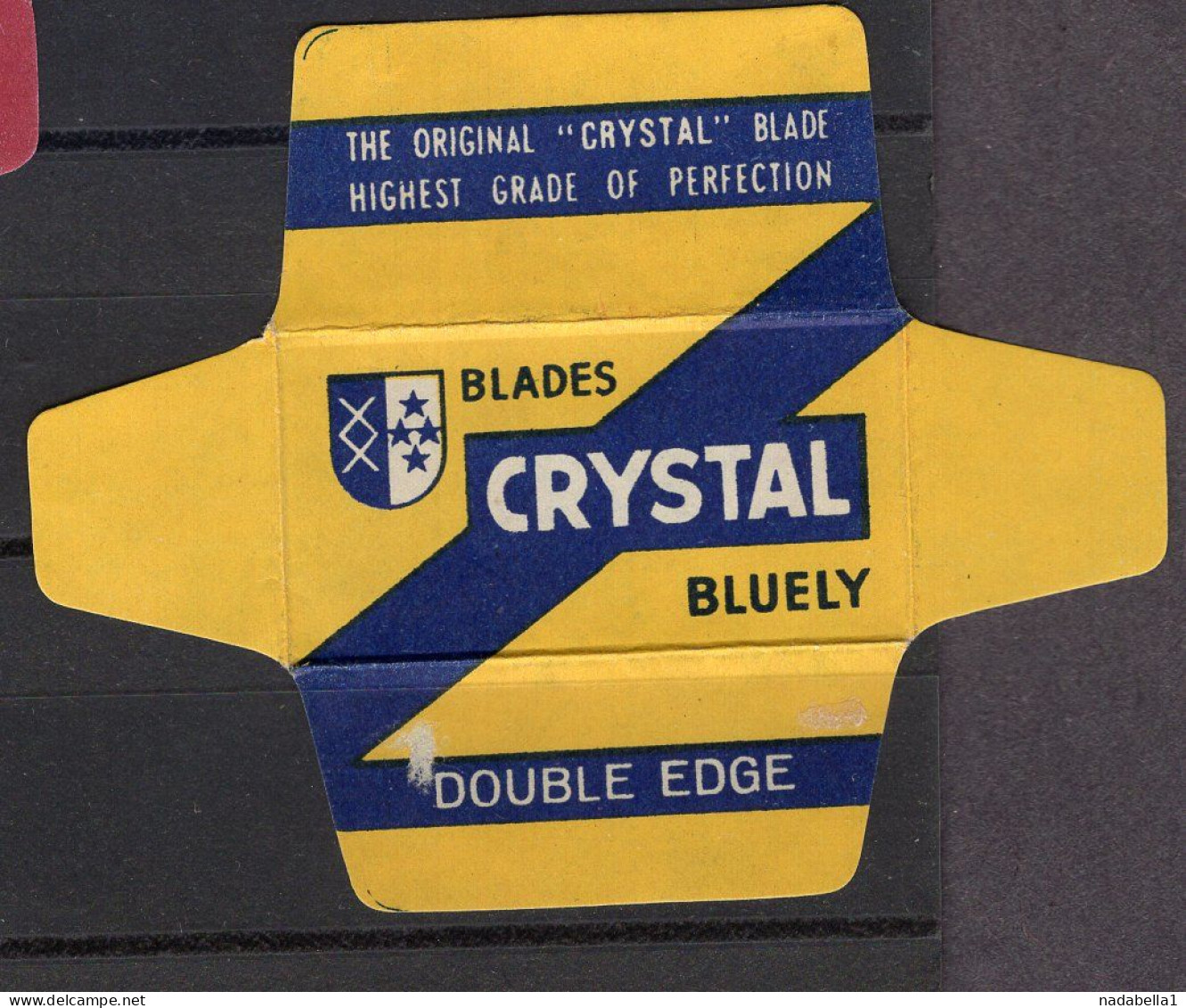 RAZOR BLADE WRAPPER,POUCH,CRYSTAL BLUELY - Razor Blades