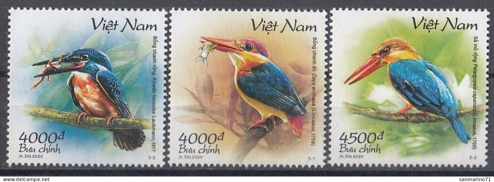 VIETNAM 3860-3862,unused,birds - Viêt-Nam