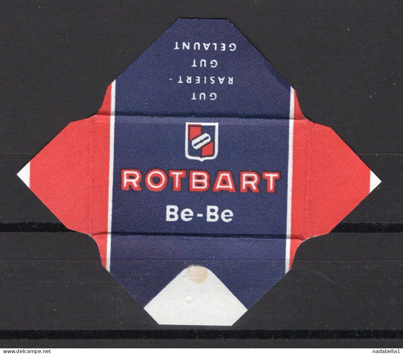 RAZOR BLADE WRAPPER,POUCH,ROTBART - Scheermesjes