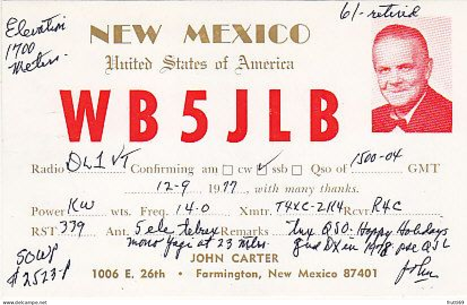 AK 183596 USA - New Mexico - Farmington - Radio Amateur