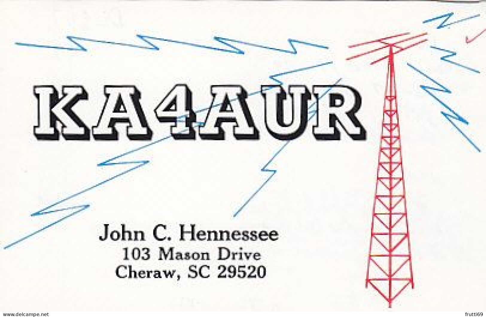 AK 183604 USA - South Carolina - Cheraw - Radio Amateur