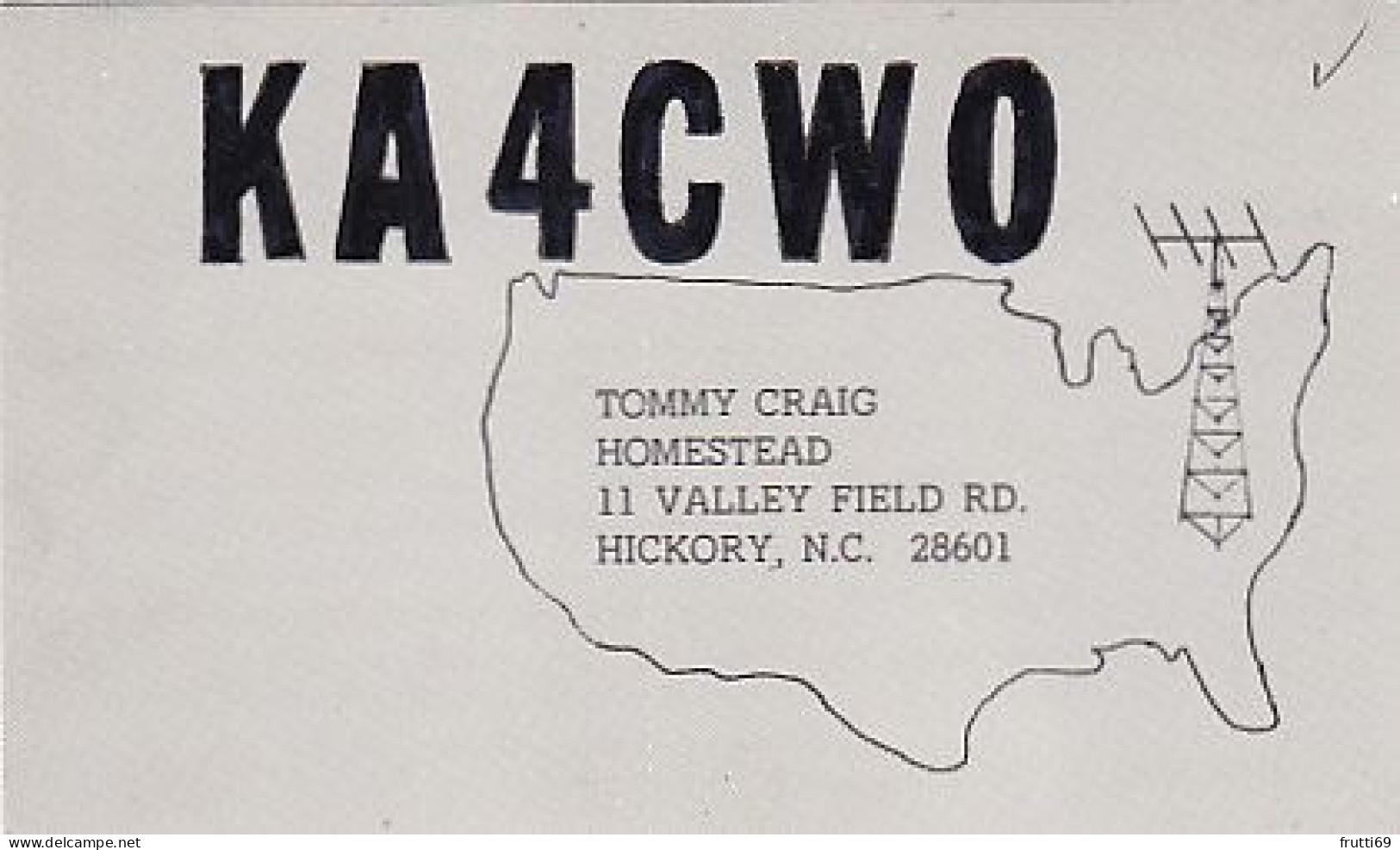 AK 183621 USA - N.C. - Hickory - Radio Amateur