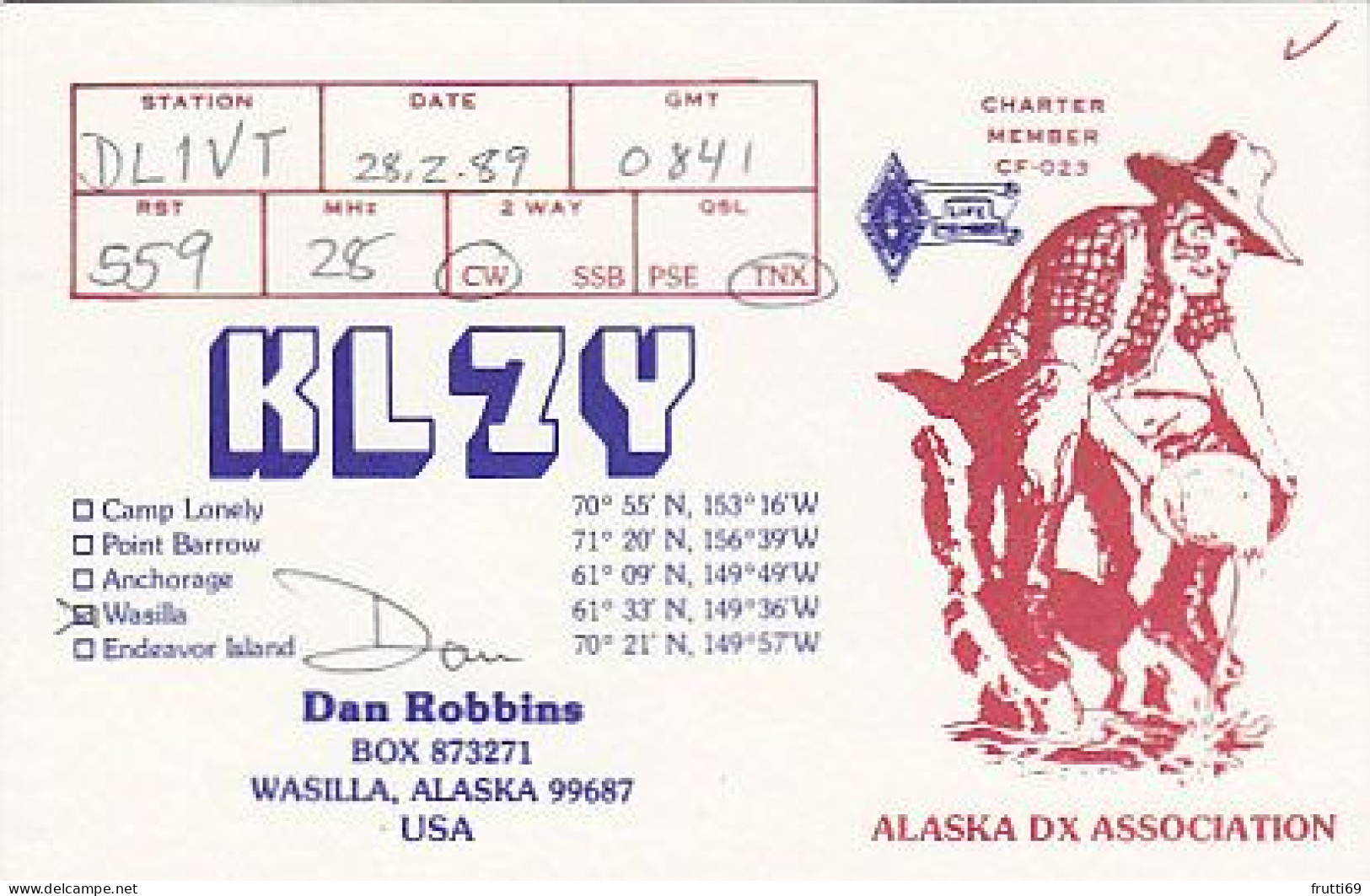 AK 183624 USA - Alaska - Wasilla - Radio Amateur