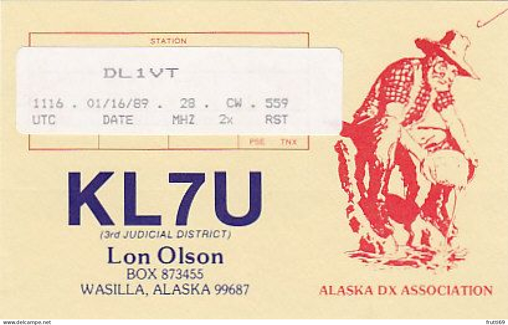 AK 183625 USA - Alaska - Wasilla - Radio Amateur