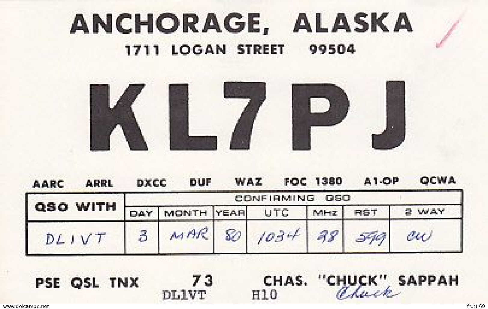 AK 183627 USA - Alaska - Anchorage - Radio Amateur