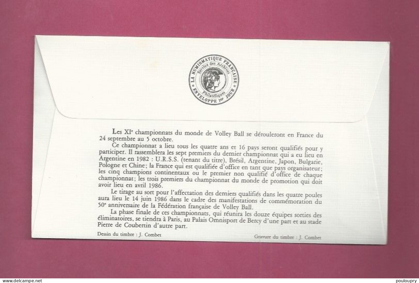 France - FDC YT N° 2420 - Volleyball