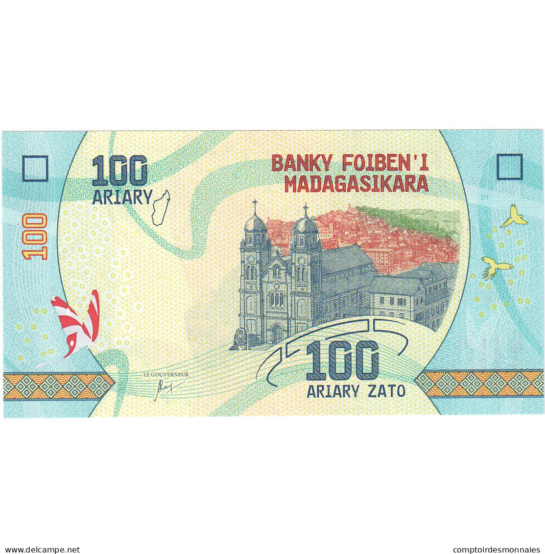 Billet, Madagascar, 100 Ariary, 2017, NEUF - Madagascar