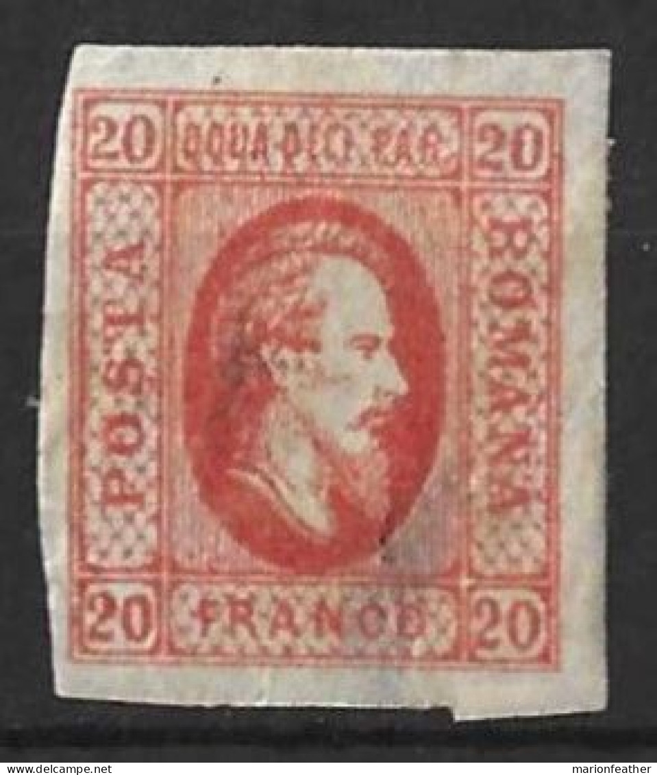 ROMANIA...." 1865..".....SG48....REPAIRED FILLER....(CAT.VAL.£50..)..... - 1858-1880 Moldavië & Prinsdom