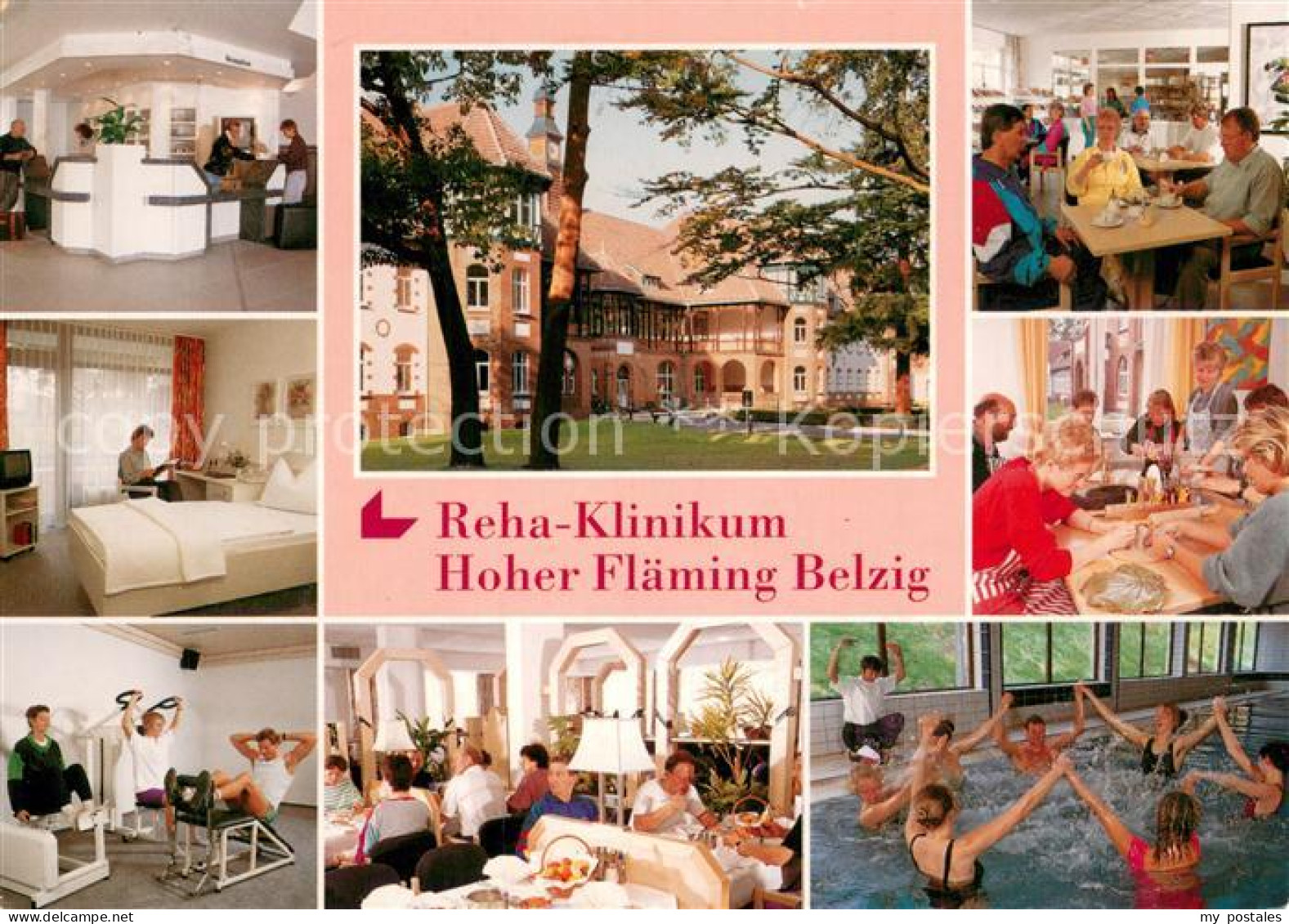 73753383 Belzig Bad Reha Klinikum Hoher Flaeming Gastraeume Rezeption Zimmer Hal - Belzig