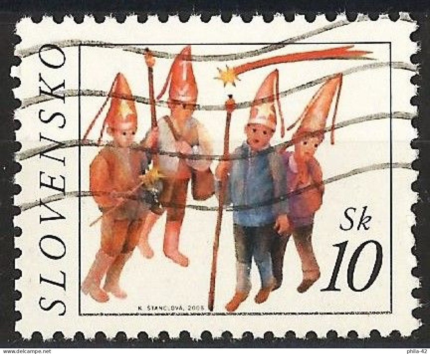 Slovakia 2005 - Mi 546 - YT 474 ( Christmas : Children And Star ) - Usados