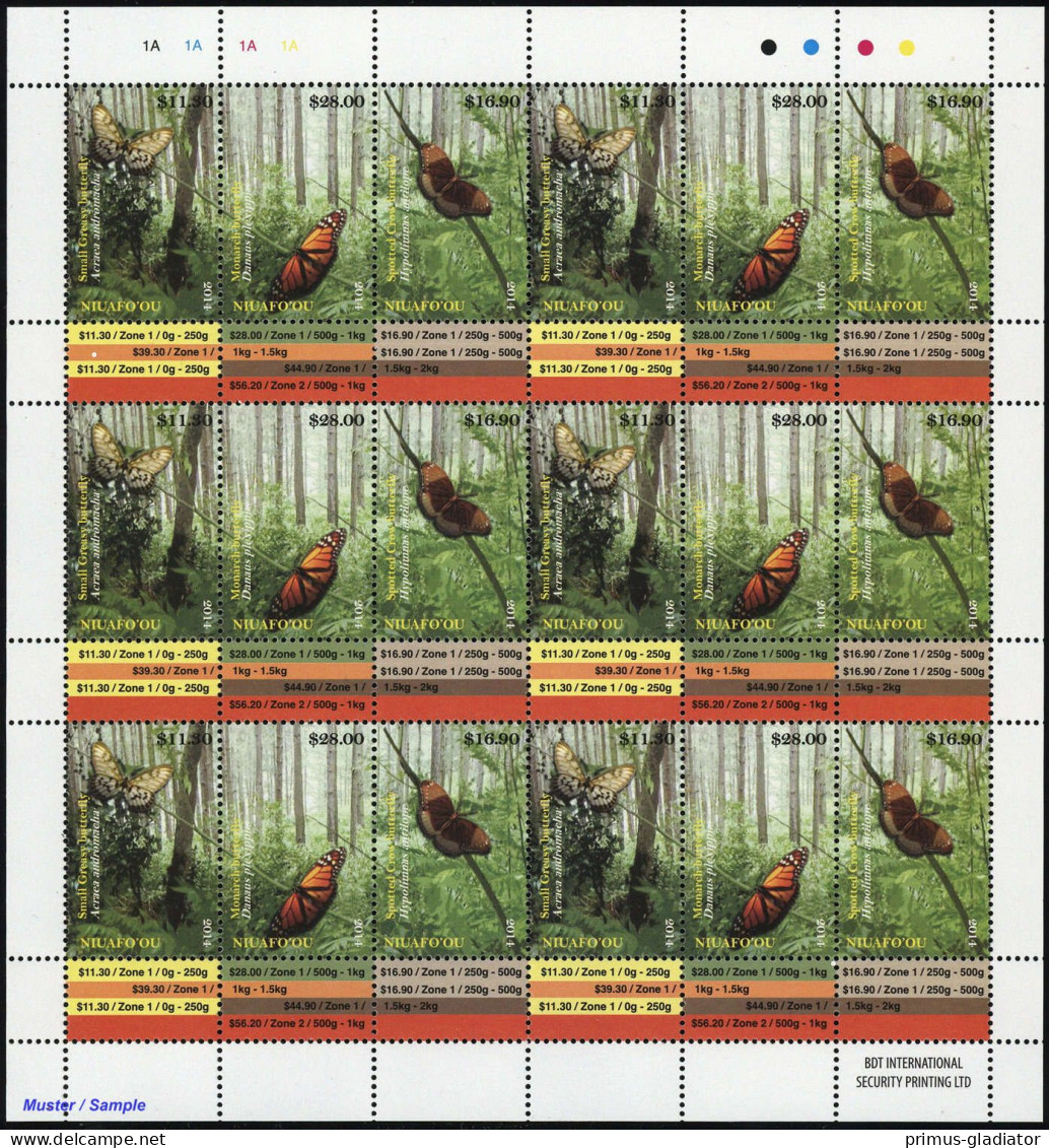 2014, Niuafoou Inseln, 554-56 KB, ** - Altri - Oceania