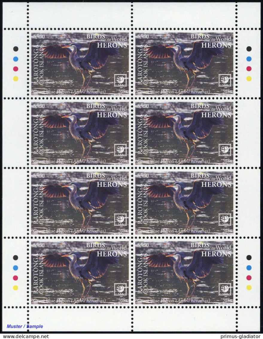 2020, Rarotonga, 156-59 KB, ** - Andere-Oceanië