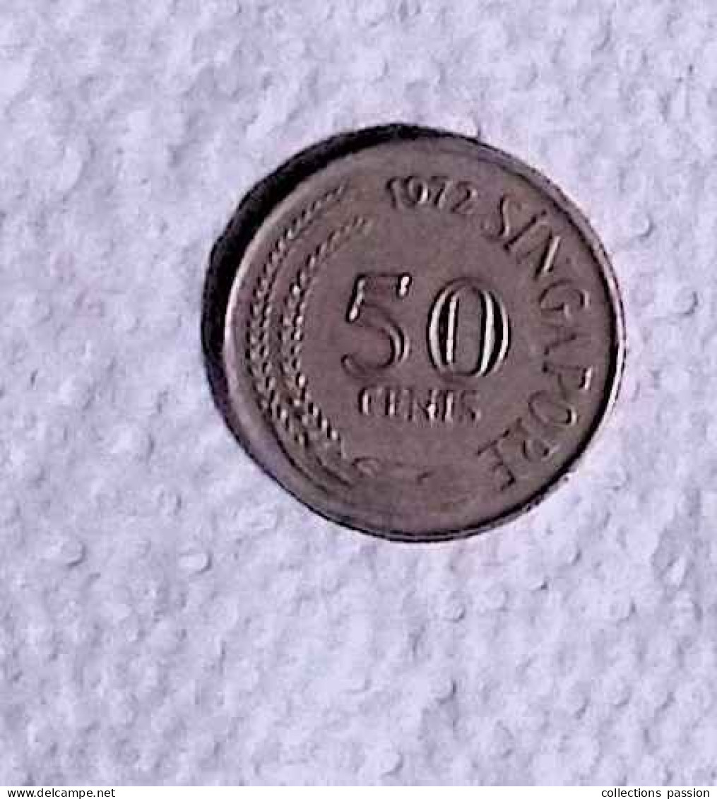 Monnaie, Singapour, Singapore, 50 Cents, 1972 - Singapore