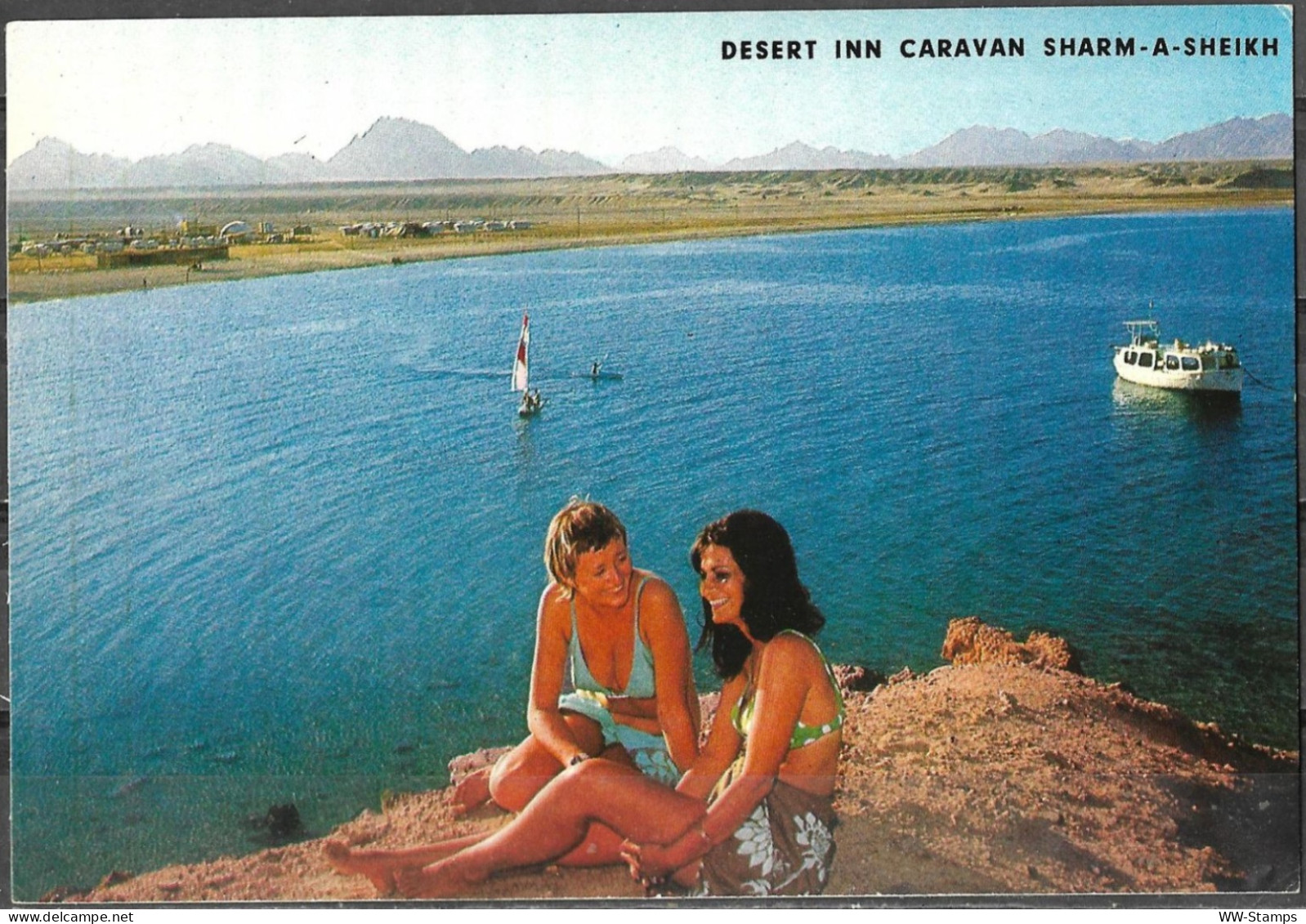 Postcard Israel Circa 1970 Desert Inn Caravan Sharm A Sheikh [ILT2075] - Sharm El Sheikh