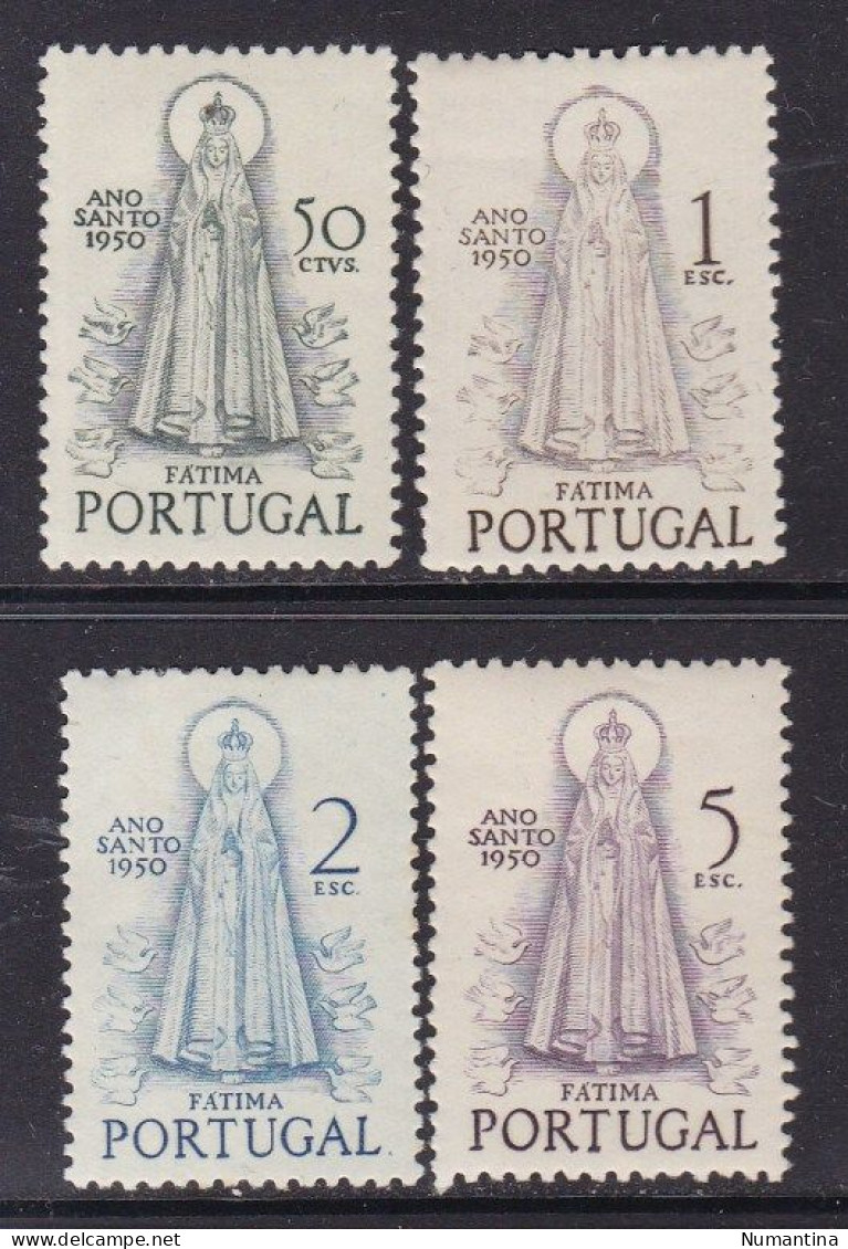 PORTUGAL - 1950 - YVERT 730/733 - Virgen Fatima - MH - Valor Catalogo 90 € - Nuevos