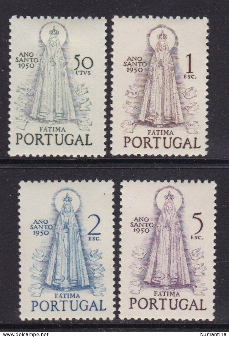 PORTUGAL - 1950 - YVERT 730/733 - Virgen Fatima - MH - Valor Catalogo 90 € - Nuevos