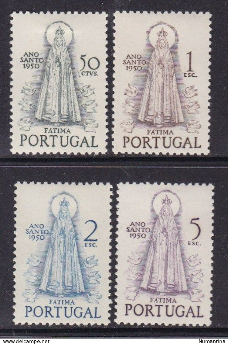 PORTUGAL - 1950 - YVERT 730/733 - Virgen Fatima - MH - Valor Catalogo 90 € - Ungebraucht