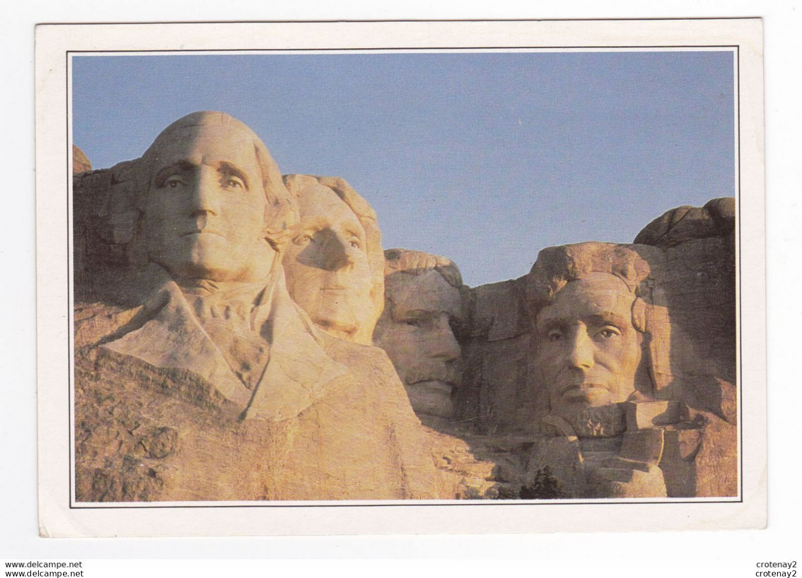 USA Mount Rushmore Les Têtes De 4 Présidents Sud Dakota Voir Explications Au Dos En Français - Mount Rushmore