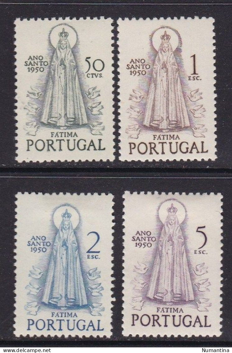 PORTUGAL - 1950 - YVERT 730/733 - Virgen Fatima - MH - Valor Catalogo 90 € - Nuevos