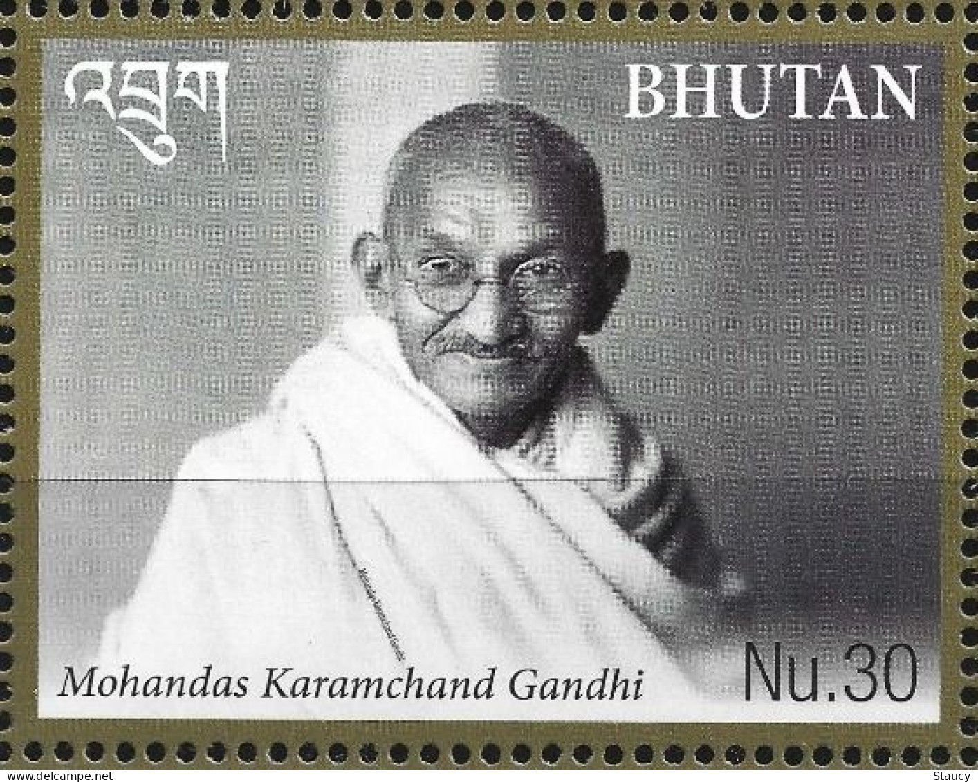 Bhutan 2019 150th Birth Anniversary Of Mahatma Gandhi Of India 1v Stamp MNH As Per Scan - Mahatma Gandhi