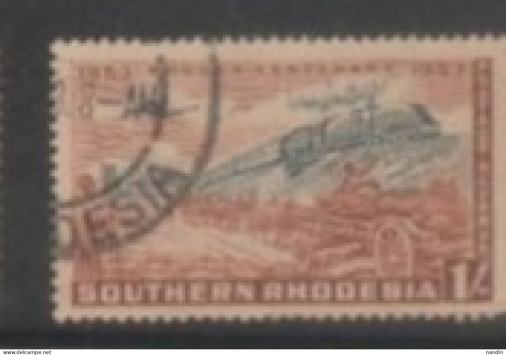 1953 USED STAMP Of SOUTH RHODESIA /100th Ann, Of The Birth Of Centenary Of Cecil Rhodes/TRANSPORT /RAILWAYS - Southern Rhodesia (...-1964)