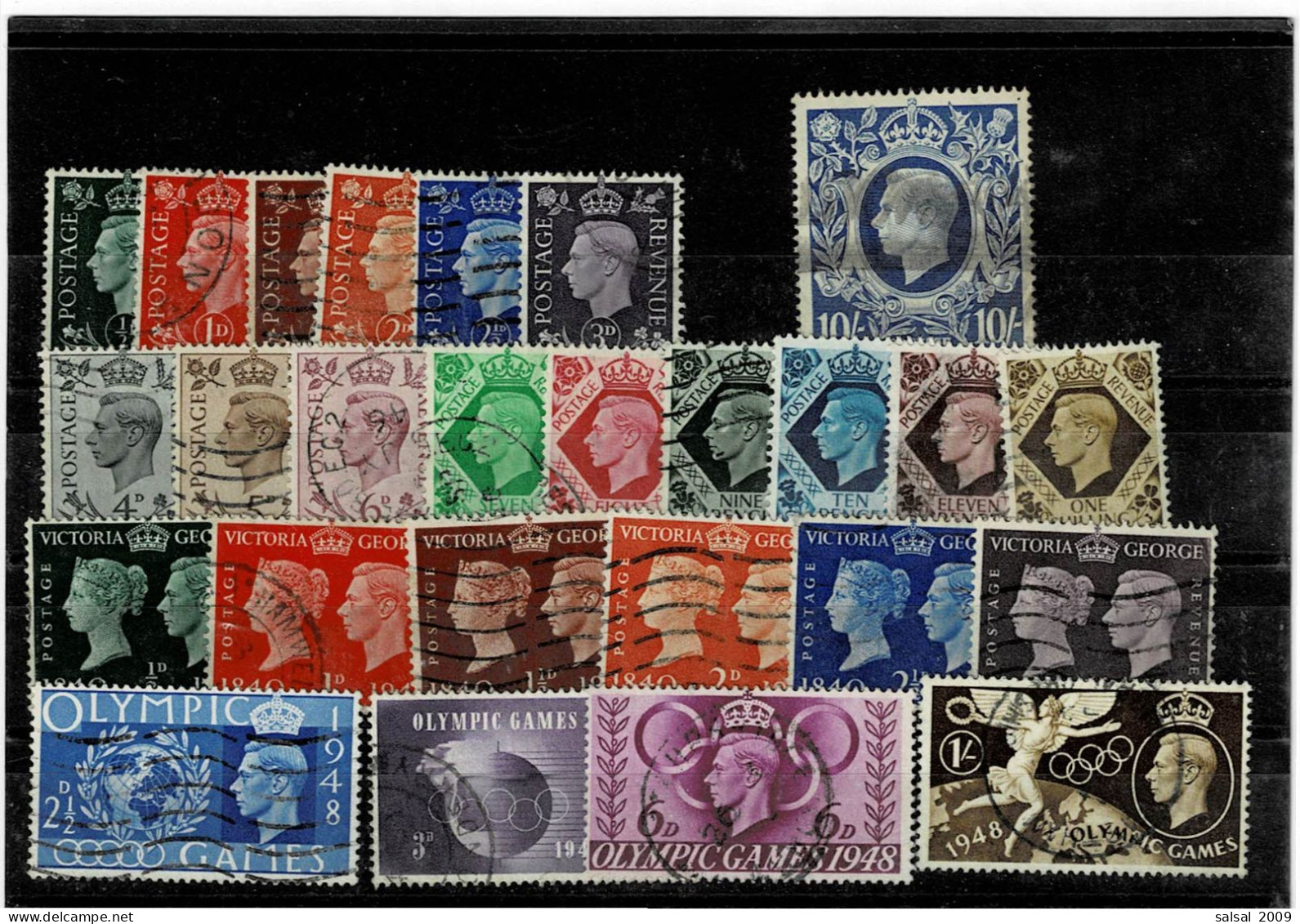 GRAN BRETAGNA ,3 Serie Complete Usate+1 Spezzatura ,qualita Ottima - Used Stamps
