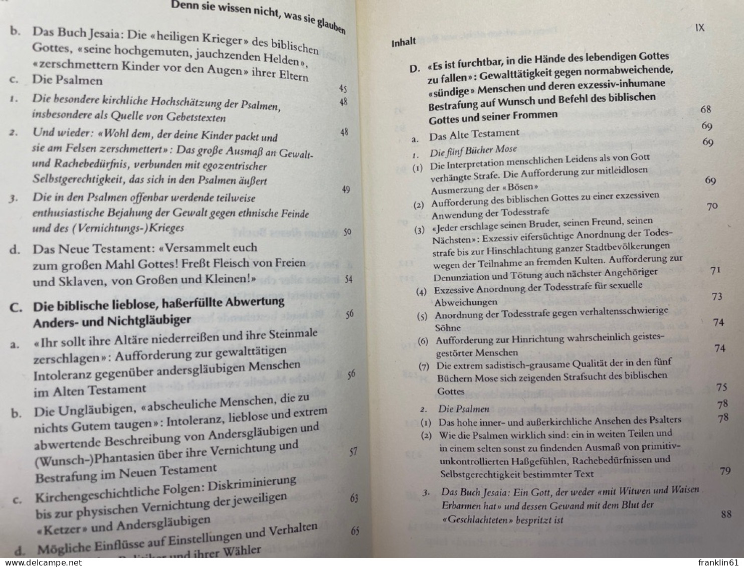 Denn Sie Wissen Nicht, Was Sie Glauben Oder Warum Man Redlicherweise Nicht Mehr Christ Sein Kann --- Eine Stre - Otros & Sin Clasificación