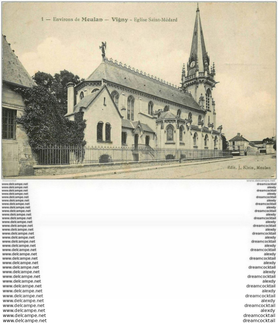 95 VIGNY. Eglise Saint Médard 1930 - Vigny