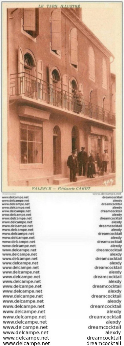 81 VALENCE D'ALBIGEOIS. Pâtisserie Cabot - Valence D'Albigeois