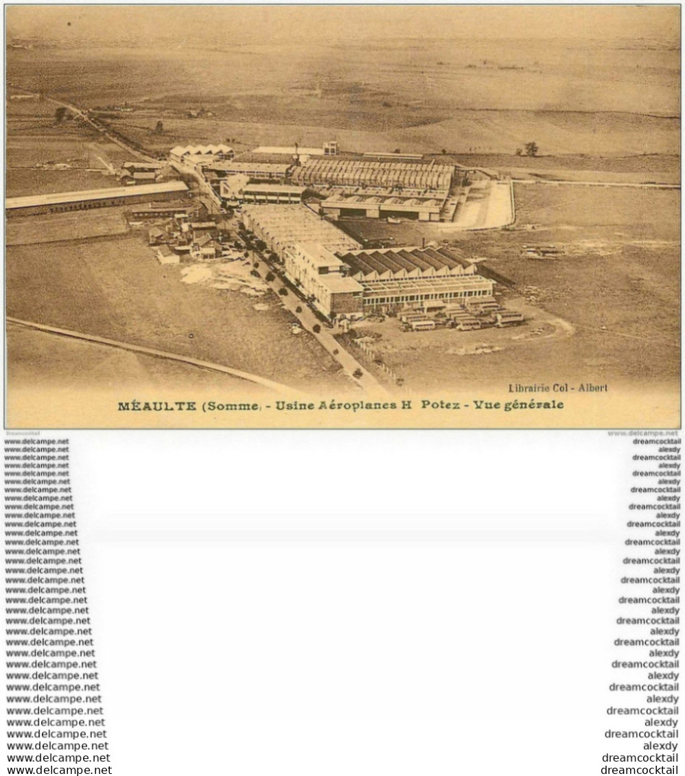 80 MEAULTE. Usine Aéroplanes Potez - Meaulte