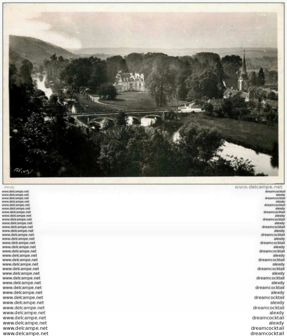 Photo Cpsm Cpm 27 ACQUIGNY. Château Et Vallée De L'Eure 1953 - Acquigny