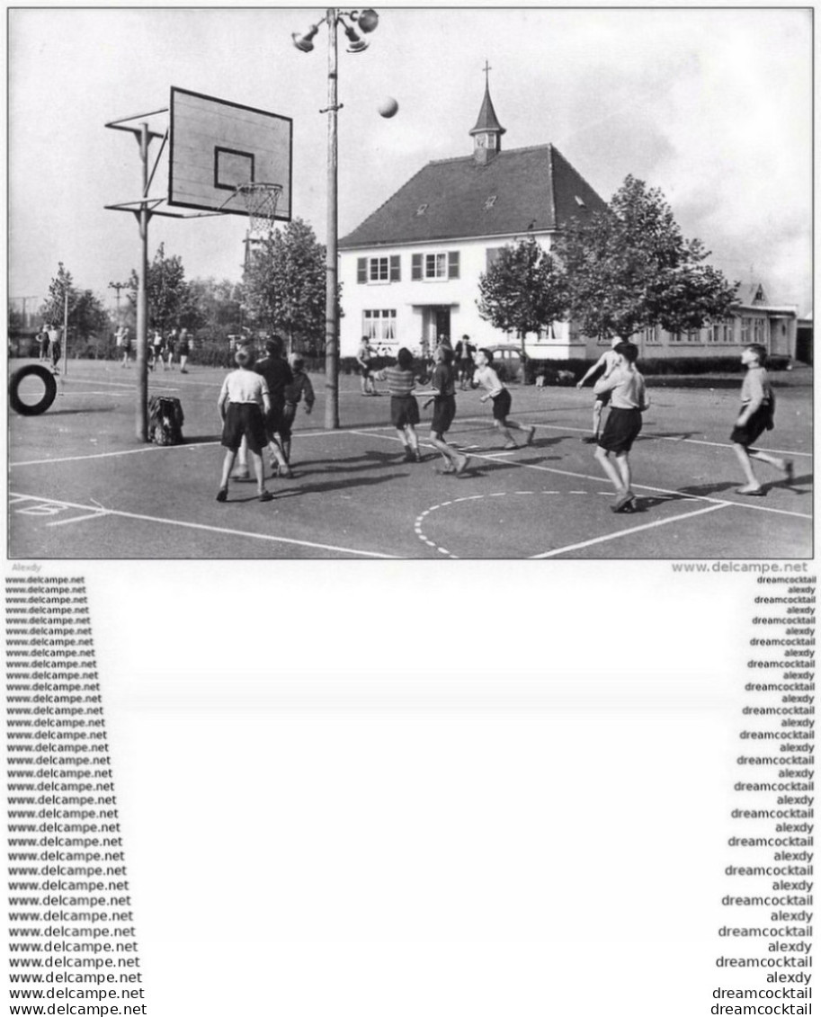 Photo Cpsm Cpm 67 ELH-BENFELD. Centre Scolaire. Equipe Des Minimes Au Basket. Institution Mertian - Benfeld