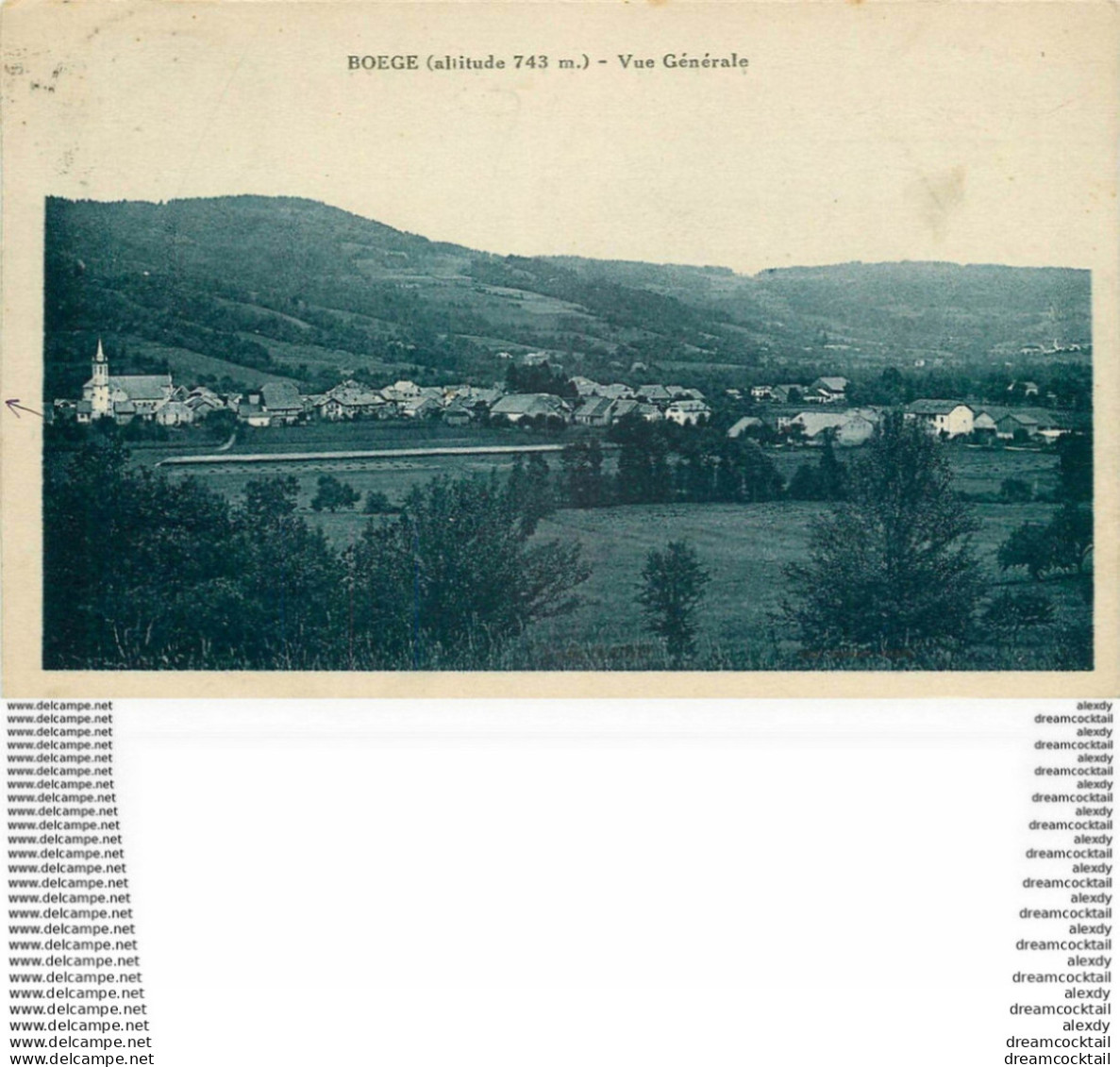 PHL 74 BOËGE. Le Village 1933 - Boëge