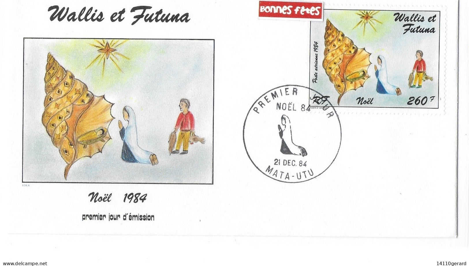 WALLIS ET FUTUNA FDC De 1984.  NOEL 1984 - Briefe U. Dokumente