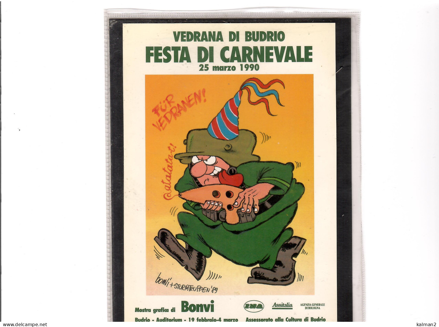 TEM19395  -  VEDRANA  25.3.1990   /  VEDRANA DI BUDRIO - FESTA DI CARNEVALE - Karnaval