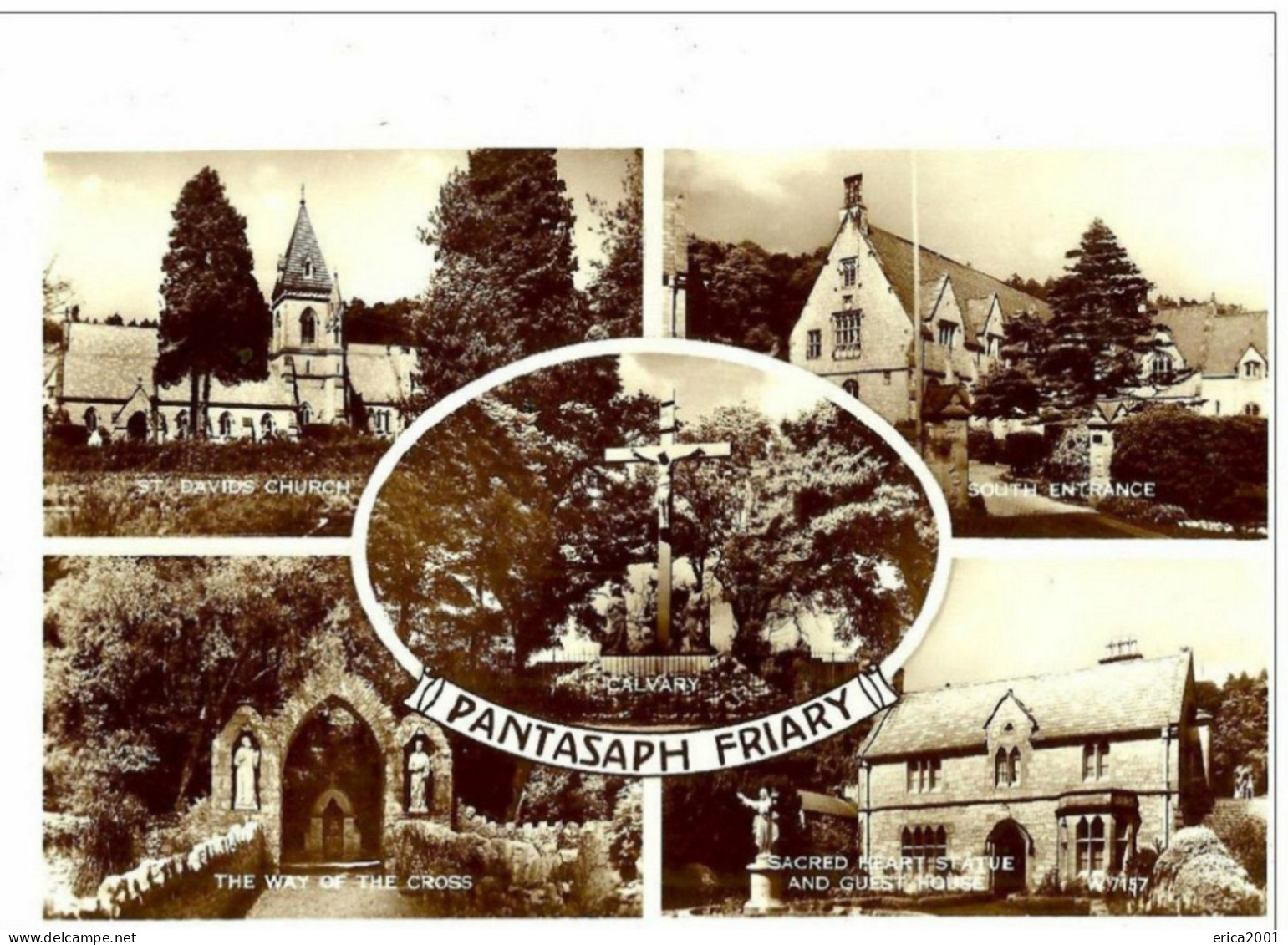 Flintshire. Pantasaph Friary, Postcard Multiviews. - Flintshire