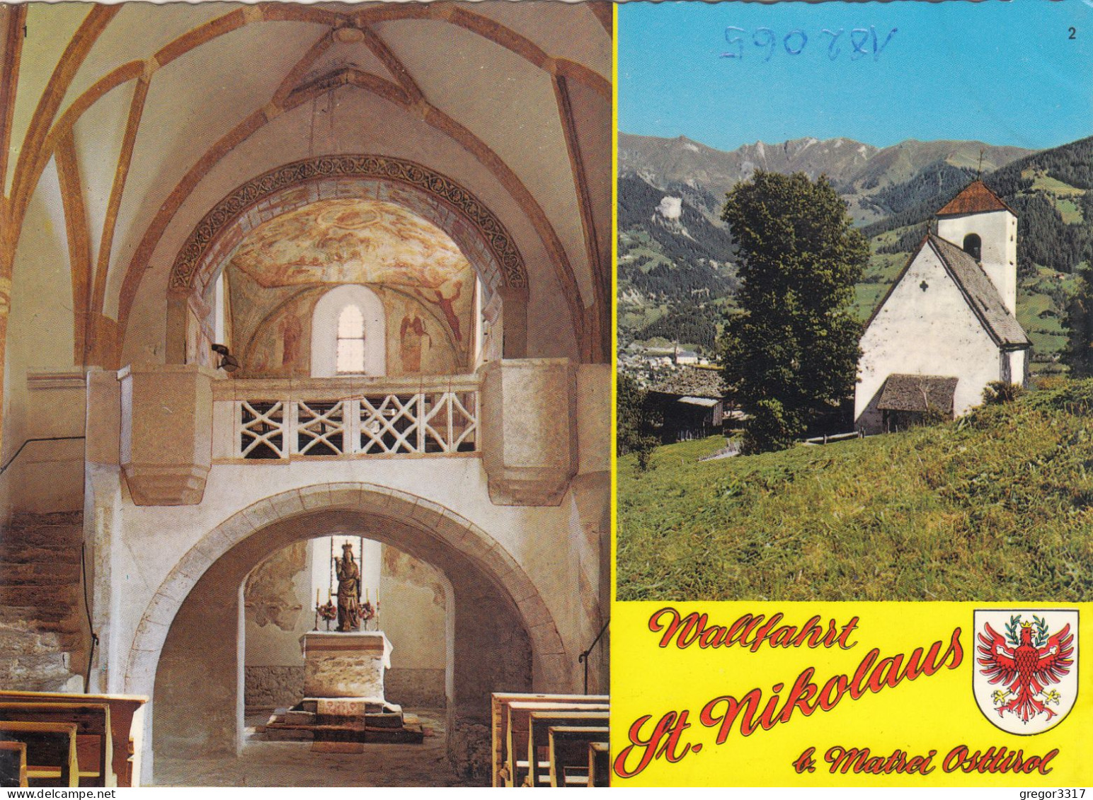 D9608) Wallfahrt ST. NIKOLAUS B. MATREI In Osttirol - Schöne ZWEIBILD AK - Matrei In Osttirol