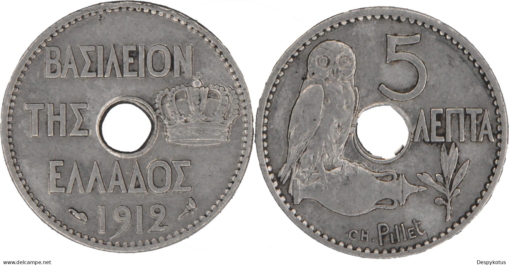 GRECE - 1912 - 5 Lepta - 17-040 - Grèce