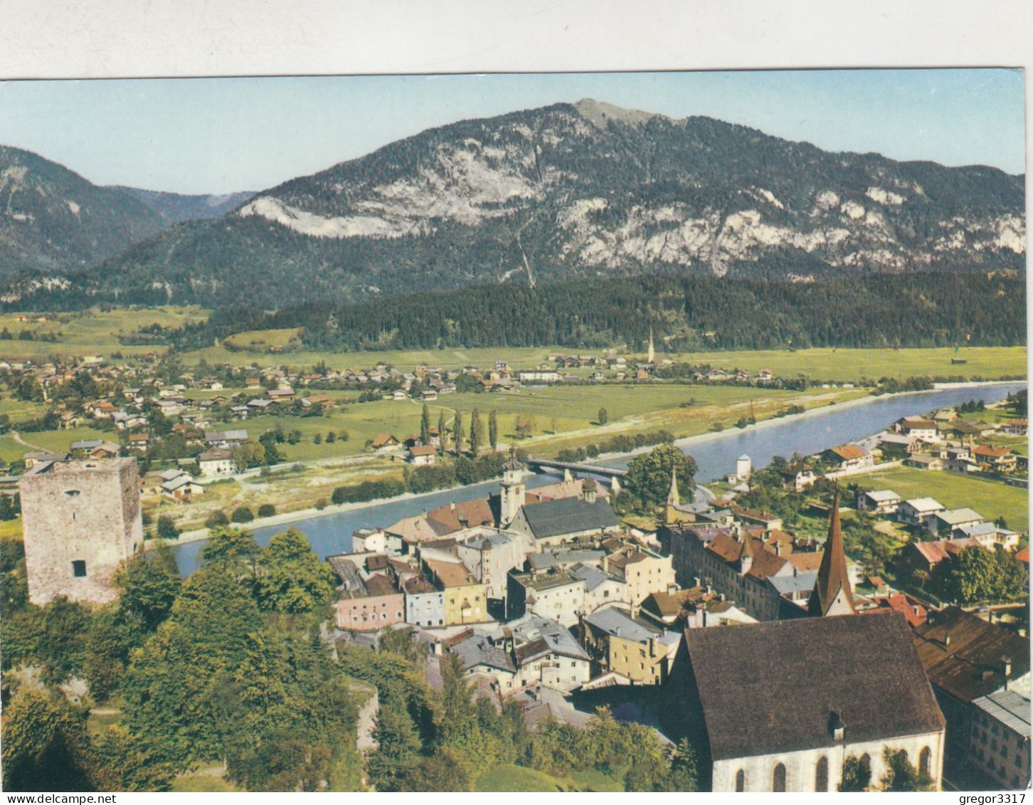 D9627) RATTENBERG Am Inn - Tirol Gegen Volöpper Berg - Schöne ältere Farbfotokarte - Rattenberg