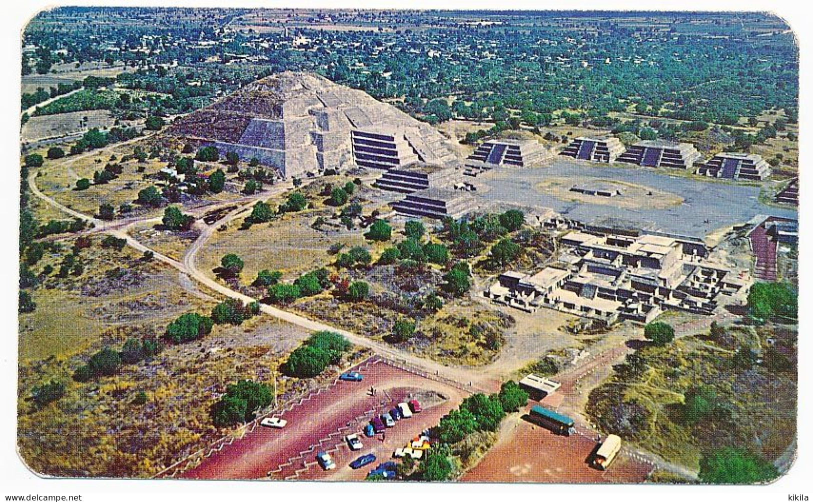 CPSM / CPM 8.5 X 14 Mexique (12) Vue Aérienne De La Pyramide De La Lune SAN JUAN TEOTIHUACAN - Mexique