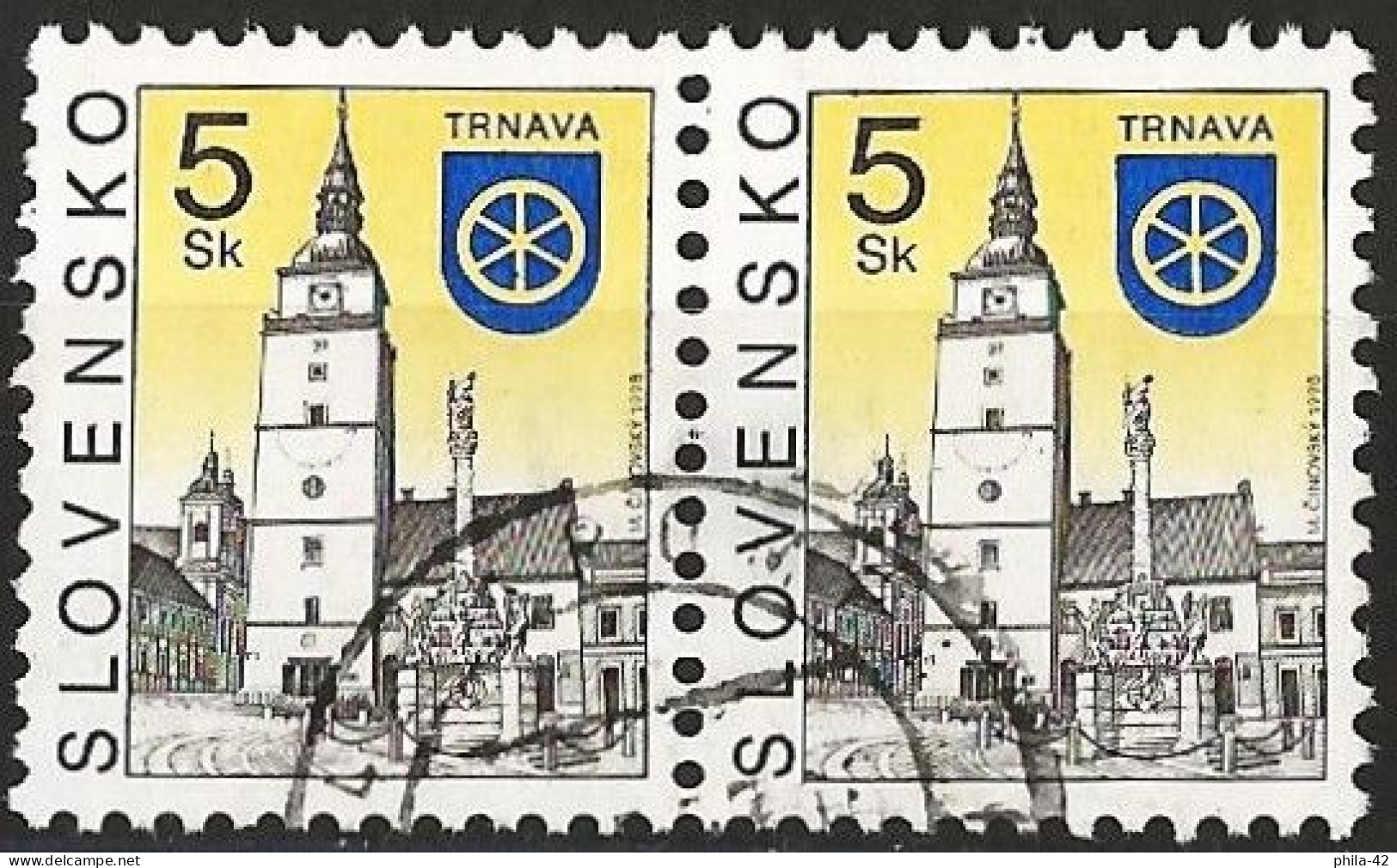 Slovakia 1998 -  Mi 320 - YT 274 ( Church Of Trnava ) - Usados