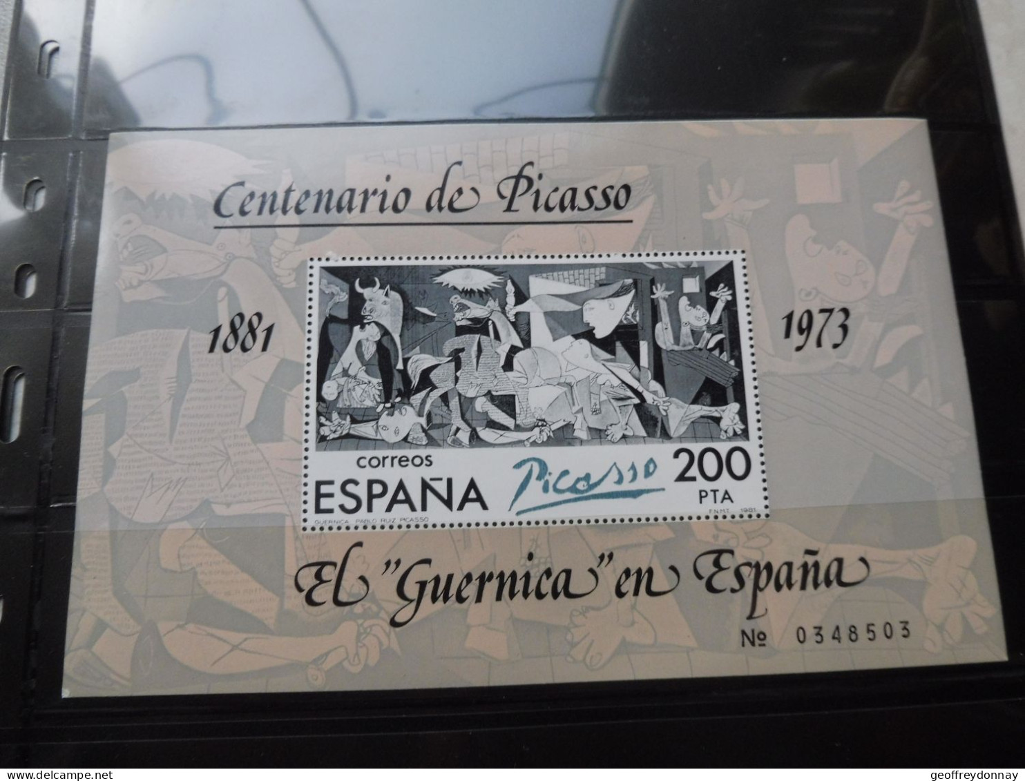 Espagne Espana Spain Bl Bloc Blok Picasso Mnh Neuf ** Parfait Perfect 1981 - Blocs & Hojas