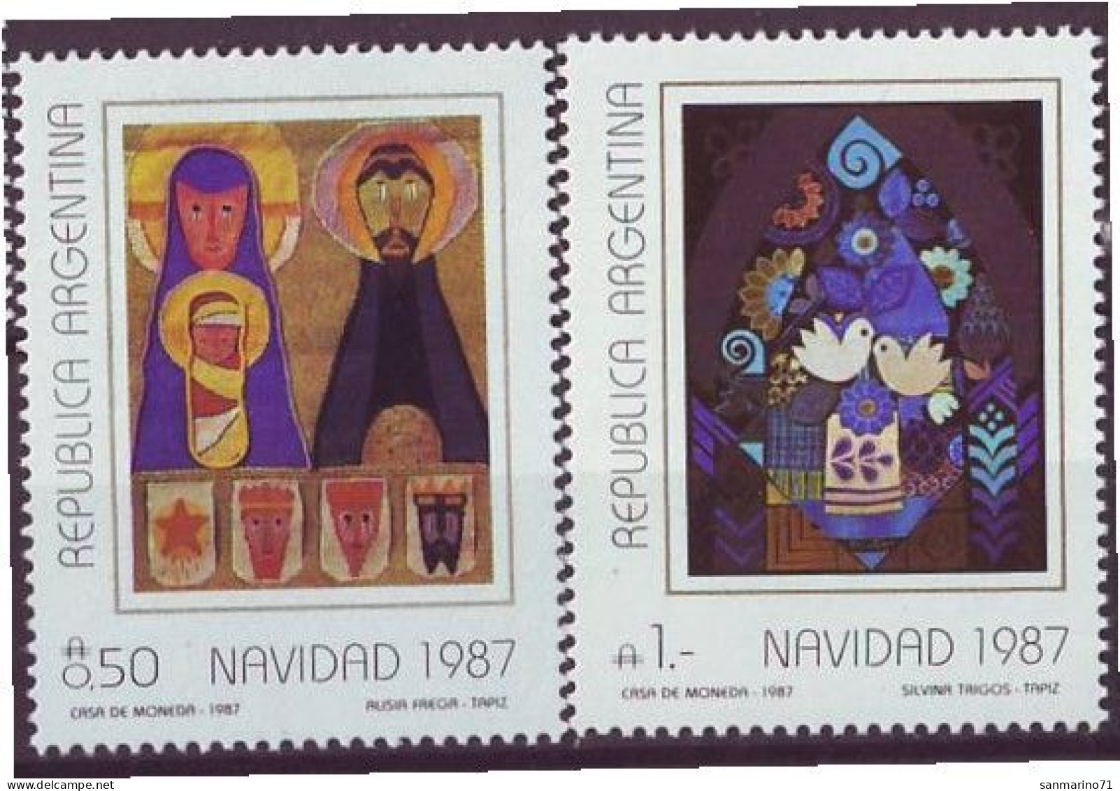 ARGENTINA 1904-1905,unused,Christmas 1987 - Ungebraucht