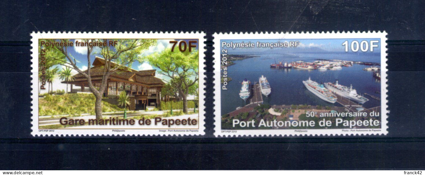 Polynésie Française. Cinquantenaire Du Port Autonome De Papeete. 2012 - Neufs