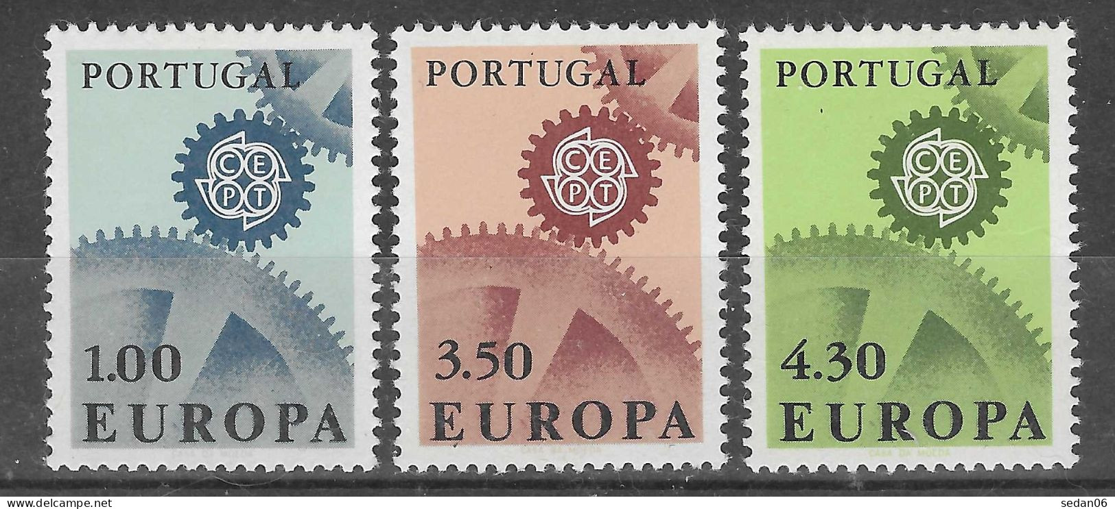 PORTUGAL N°1007/1009* (Europa 1967) - COTE 20.00 € - 1967