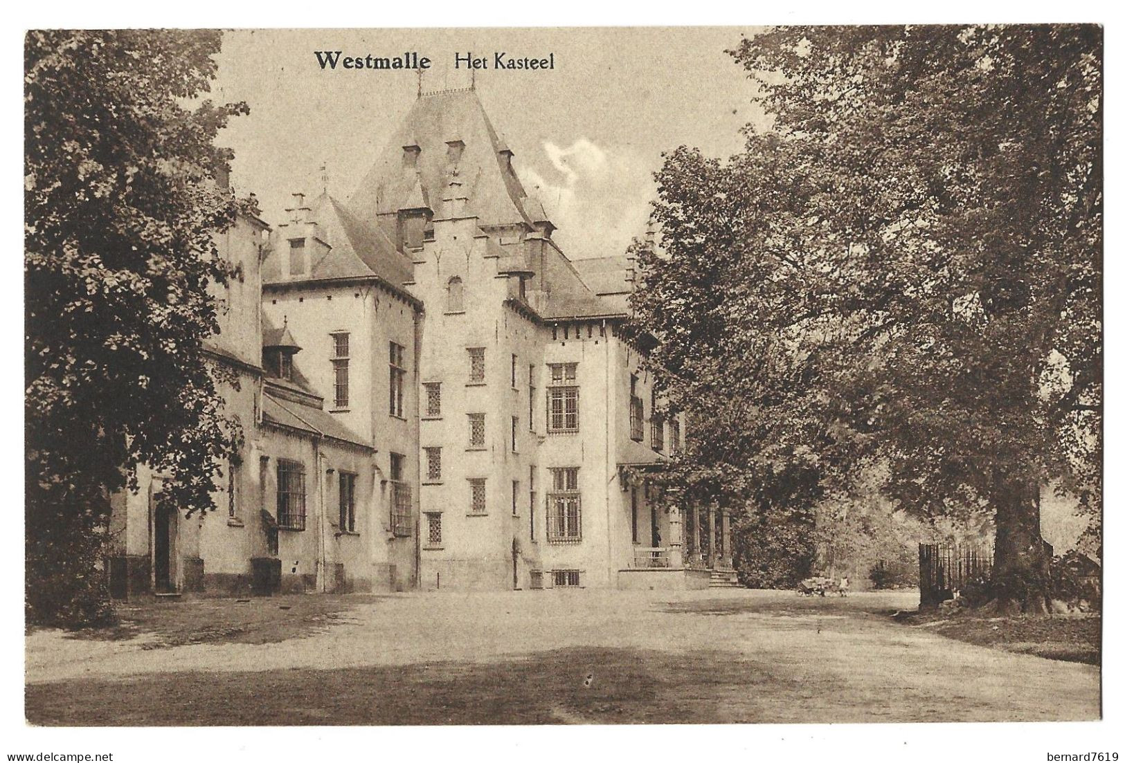 Belgique  -   Westmalle  -  Het  Kasteel - - Carte  Ecrite Et Signee Baron  Arhur Der  Straten Waillet - Malle