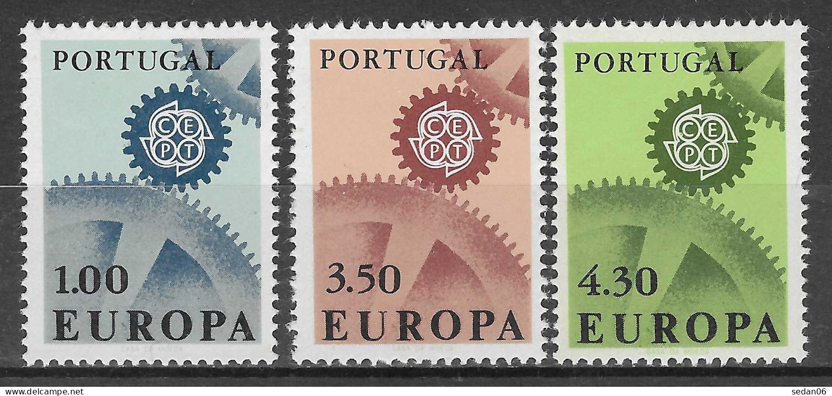 PORTUGAL N°1007/1009** (Europa 1967) - COTE 20.00 € - 1967
