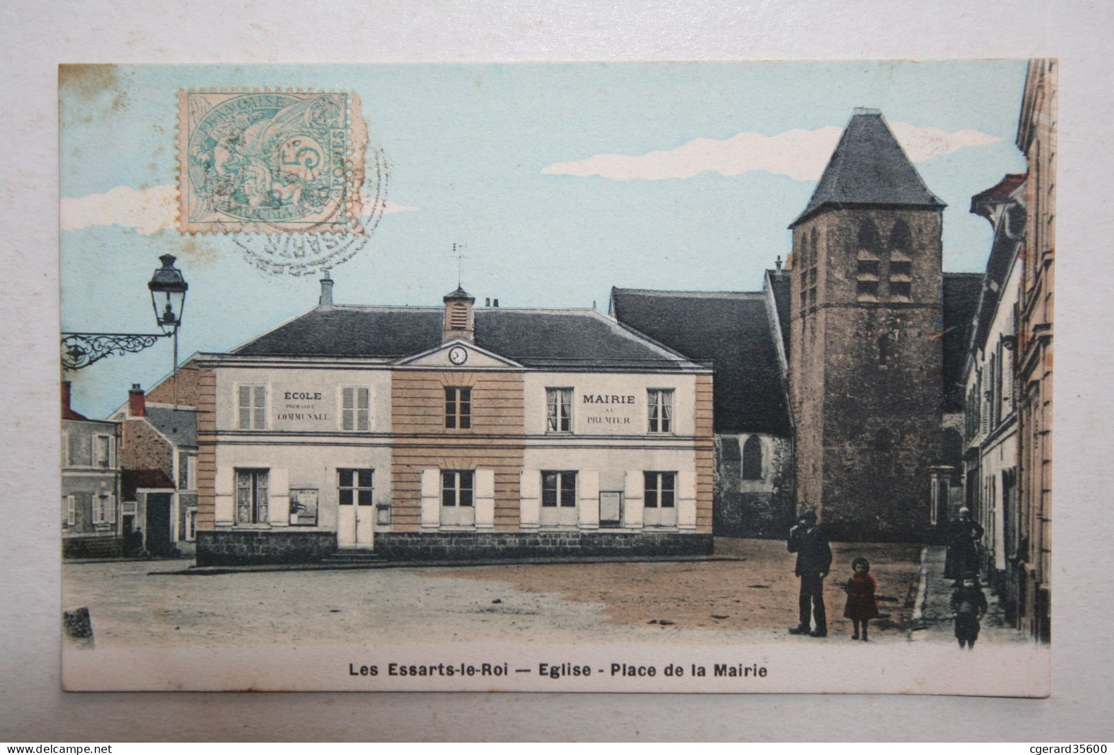 78 : Les Essarts Le Roi - Eglise - Place Dez La Mairie  ( Animation ) - Les Essarts Le Roi