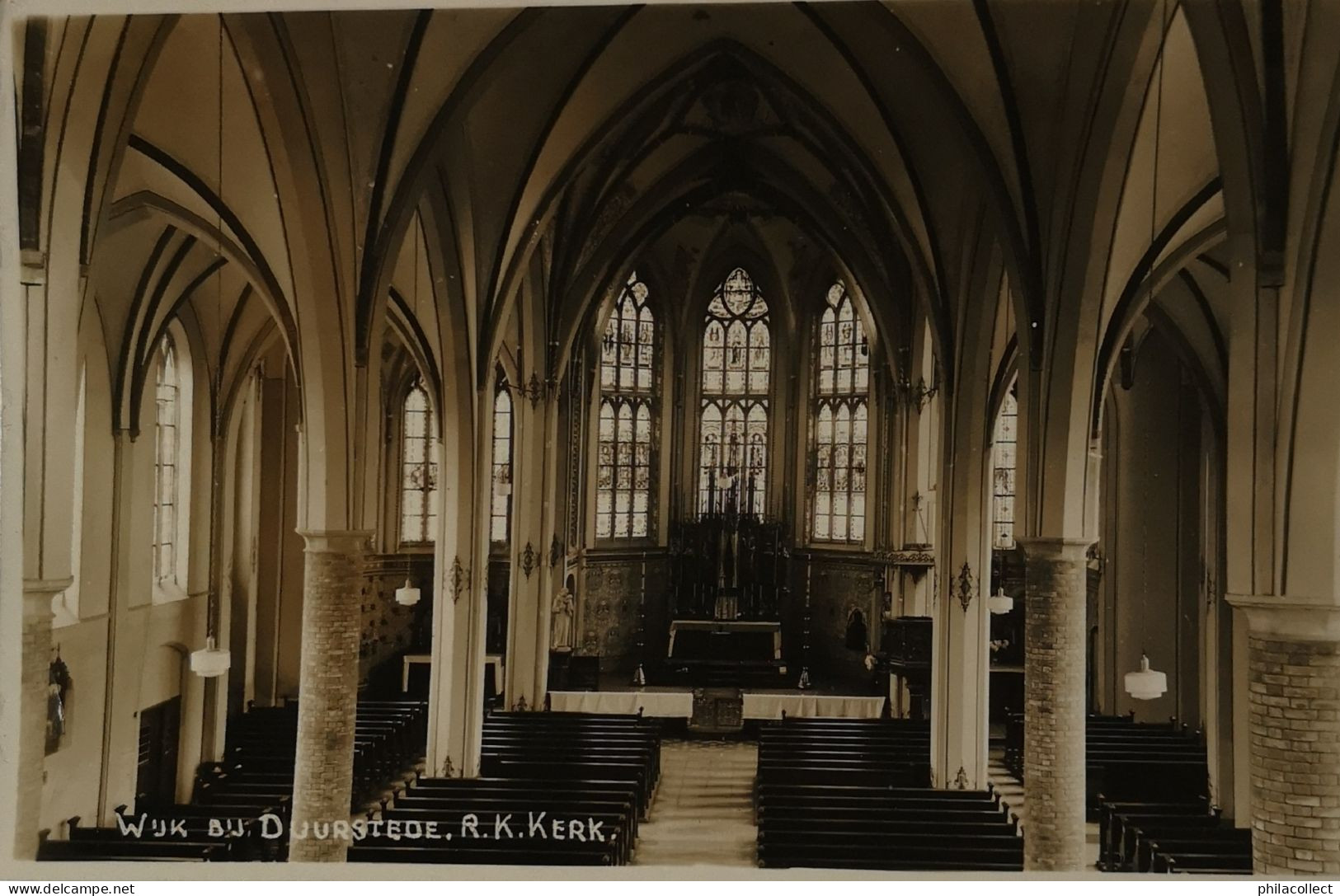 Wijk Bij Duurstede (Utr.) FOTOKAART - Interieur R. K. Kerk 19?? - Wijk Bij Duurstede