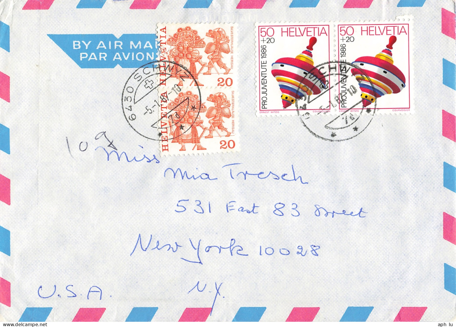 Luftpost-Brief In Die USA (ad0294) - Storia Postale